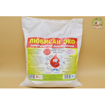 Любисан-Эко (дезинфекция в присутствии животных и птиц) 2кг_ВИТ_Короб-0