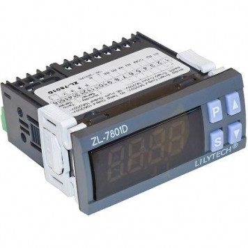 Терморегулятор ZL-7801D, MAX 2200 Вт, (темп + влажность + 2 таймера+сигнализация) СХ__Короб-0