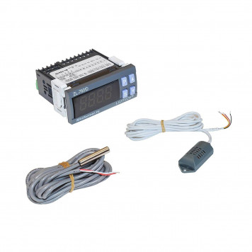 Терморегулятор ZL-7801D, MAX 2200 Вт, (темп + влажность + 2 таймера+сигнализация) СХ__Короб-2