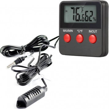 Гигрометр-термометр тгм-2 наруж. и внутр.температура, герметичный датчик, мин. и макс.t° за время_11Б2_Короб-0