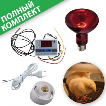 КОМПЛЕКТ для автообогрева Брудера и курятника #к2_11Е1,10Б4,11Д3,11Д2_Паллет-0